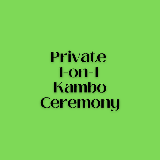 Private 1-on-1 Kambo Ceremony